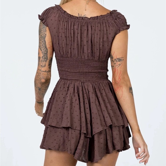 Princess Polly Love Galore Romper Brown - Picture 4 of 7